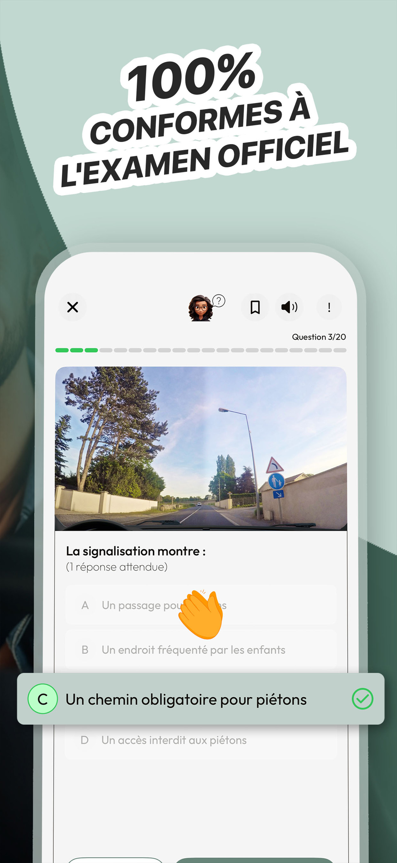 Quiz conformes à l'examen