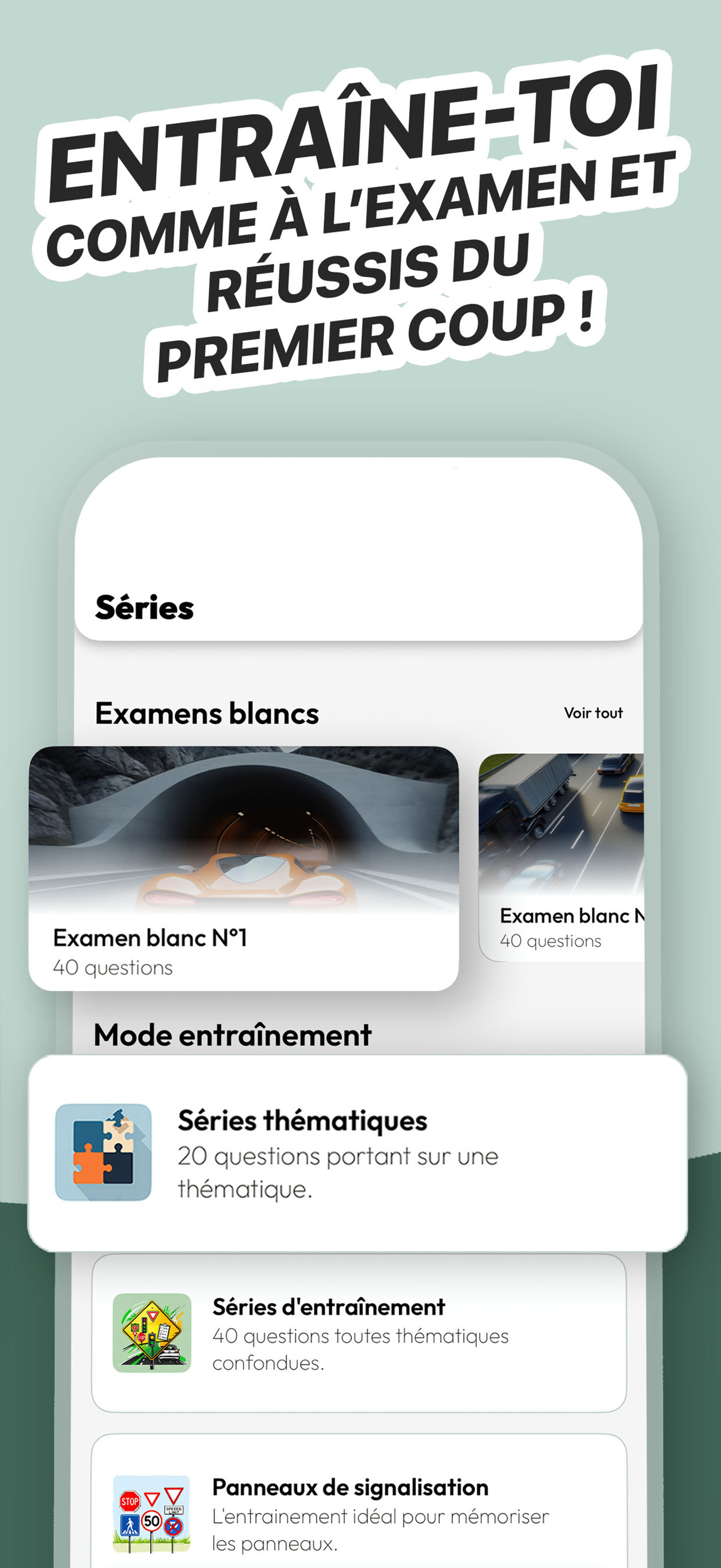 Séries d'entraînement