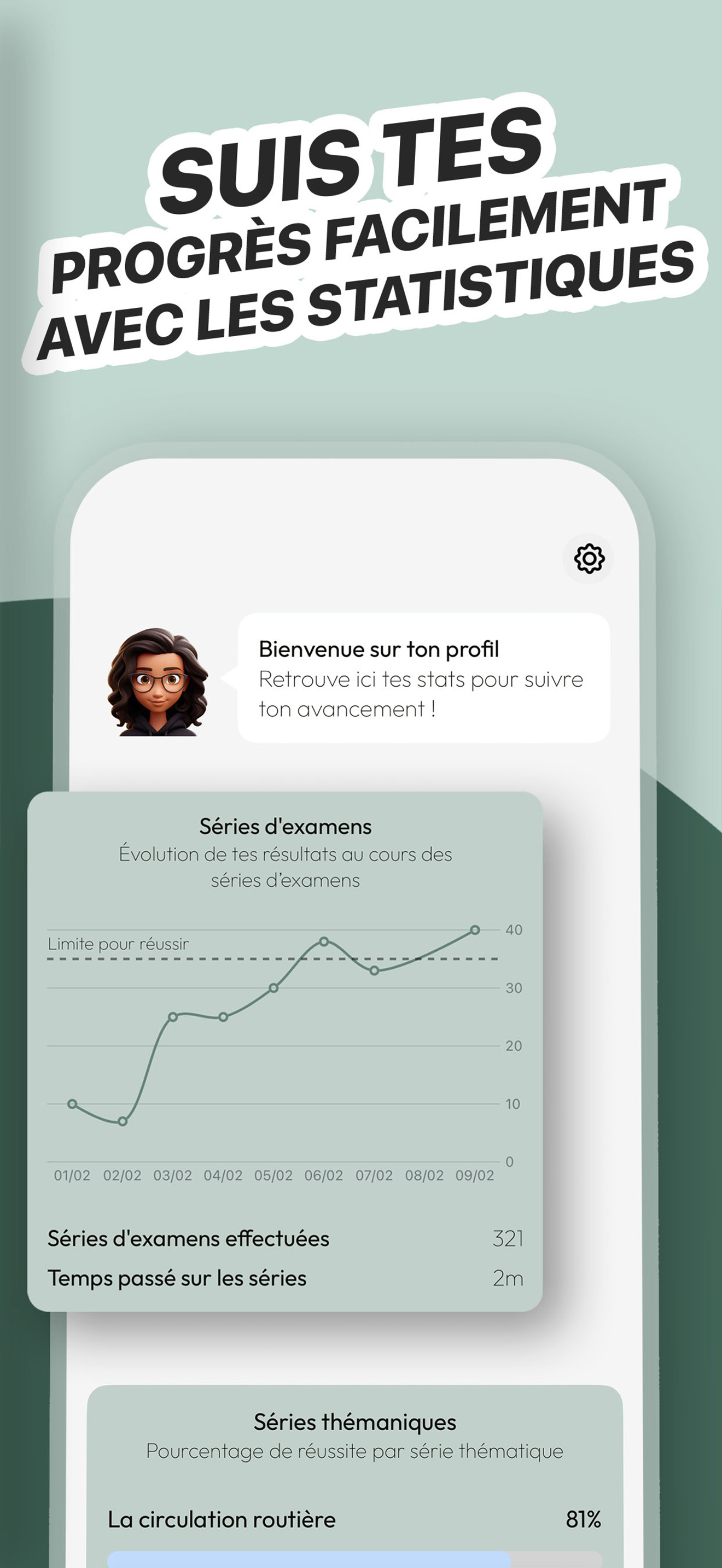 Statistiques et progression